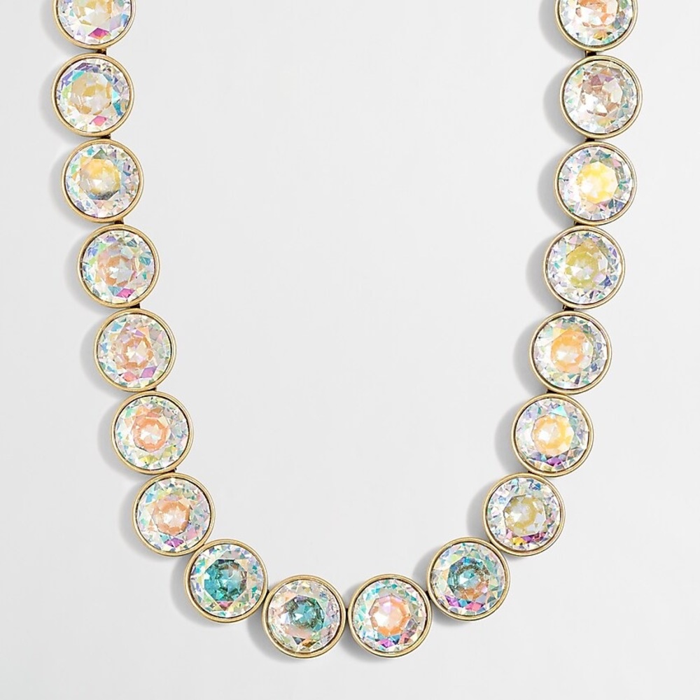 J Crew Iridescent Statement Necklace